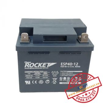 Ắc quy Năng lượng mặt trời Rocket ESP40-12 (12V-40Ah)