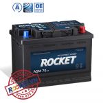 Bình Ắc Quy Khô 12v 70ah Rocket AGM L3 Giá Tốt Chính Hãng