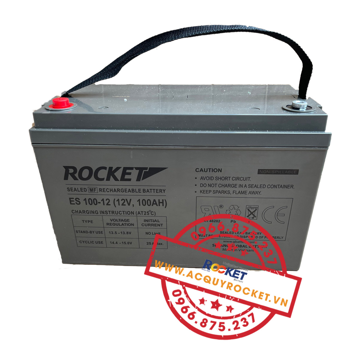 ắc quy viễn thông rocket es120-12 12v120ah