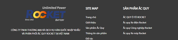 Mua ắc quy Rocket tại Công ty TNHH Thương mại và dịch vụ Hàn Quốc