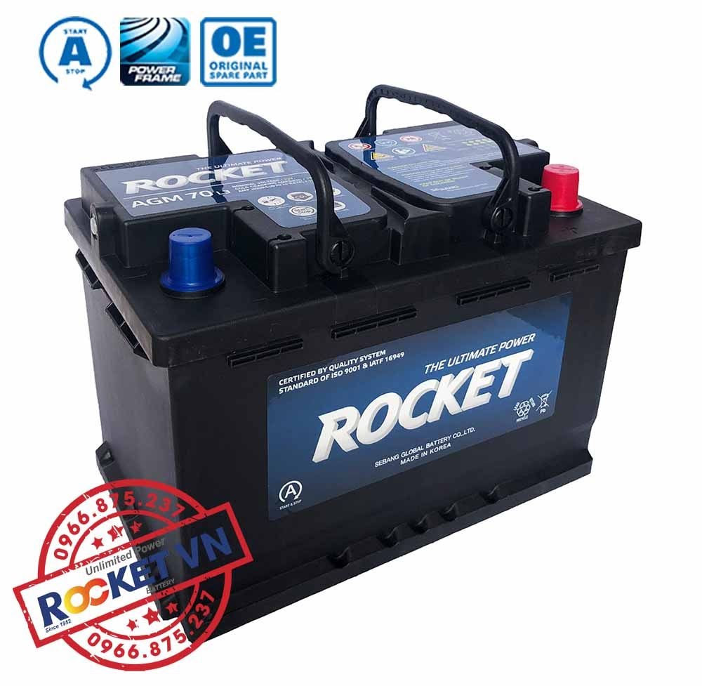 Bình ắc quy 12v 70ah thật logo rõ ràng không bị nhòe