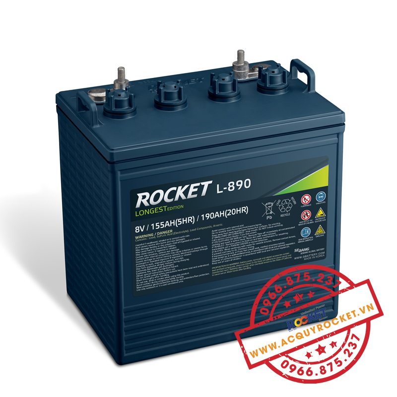 Ắc quy xe điện Rocket L-890