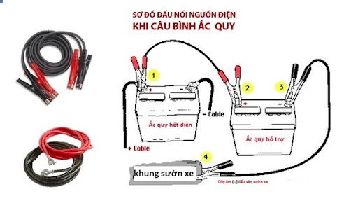 Sơ đồ đấu nối bình acquy