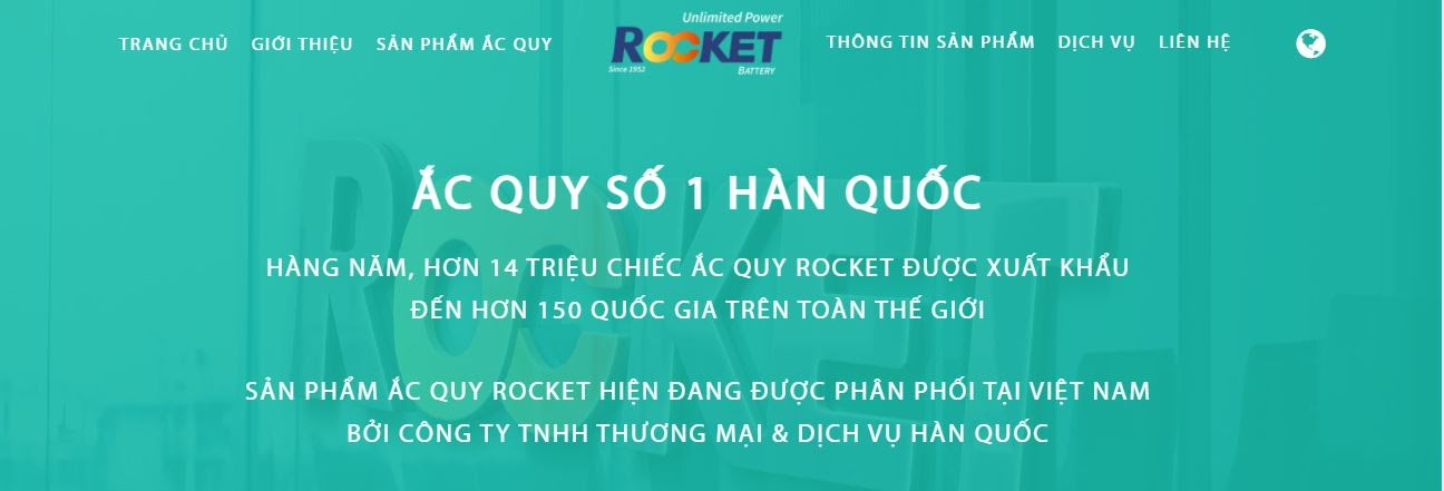 Mua bình ắc quy xe ô tô chính hãng tại Acquyrocket.com.vn