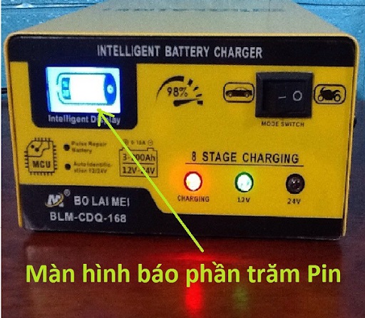 Máy sạc bình ắc quy tự động